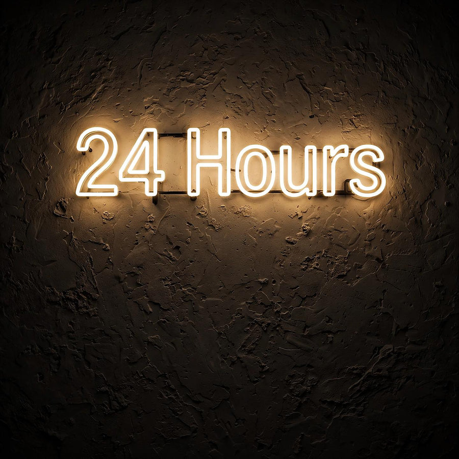 24 Hours · LED Neon