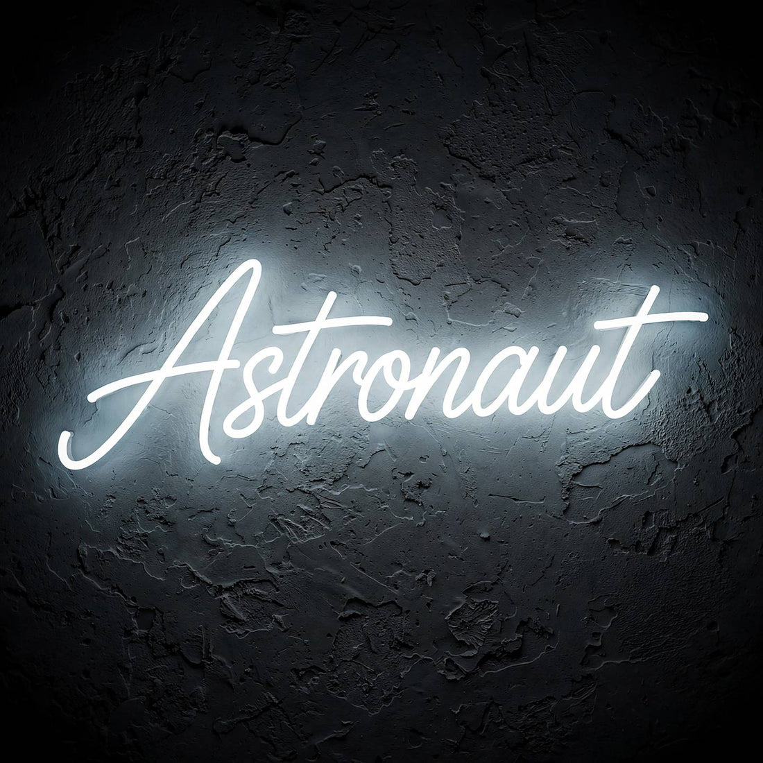 Astronaut · LED Neon — Weiß