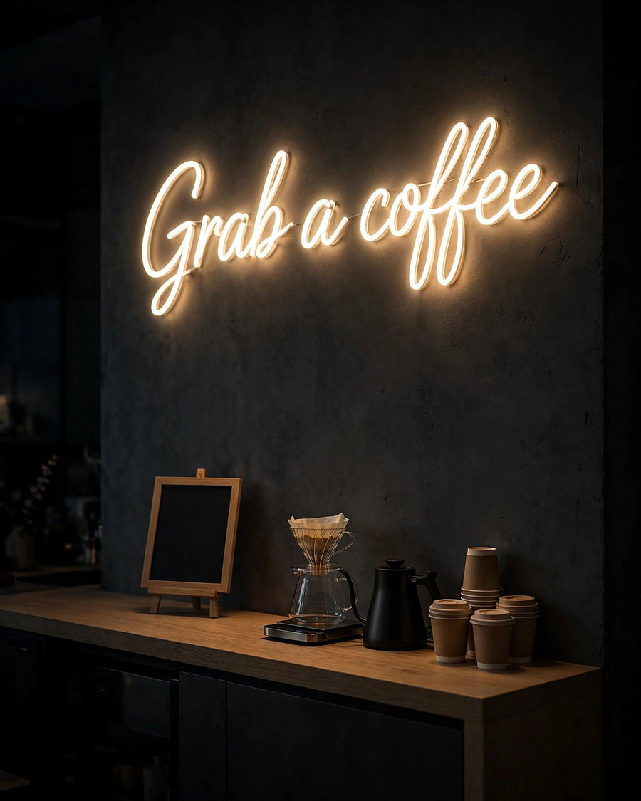 Grab a coffee · LED Neon