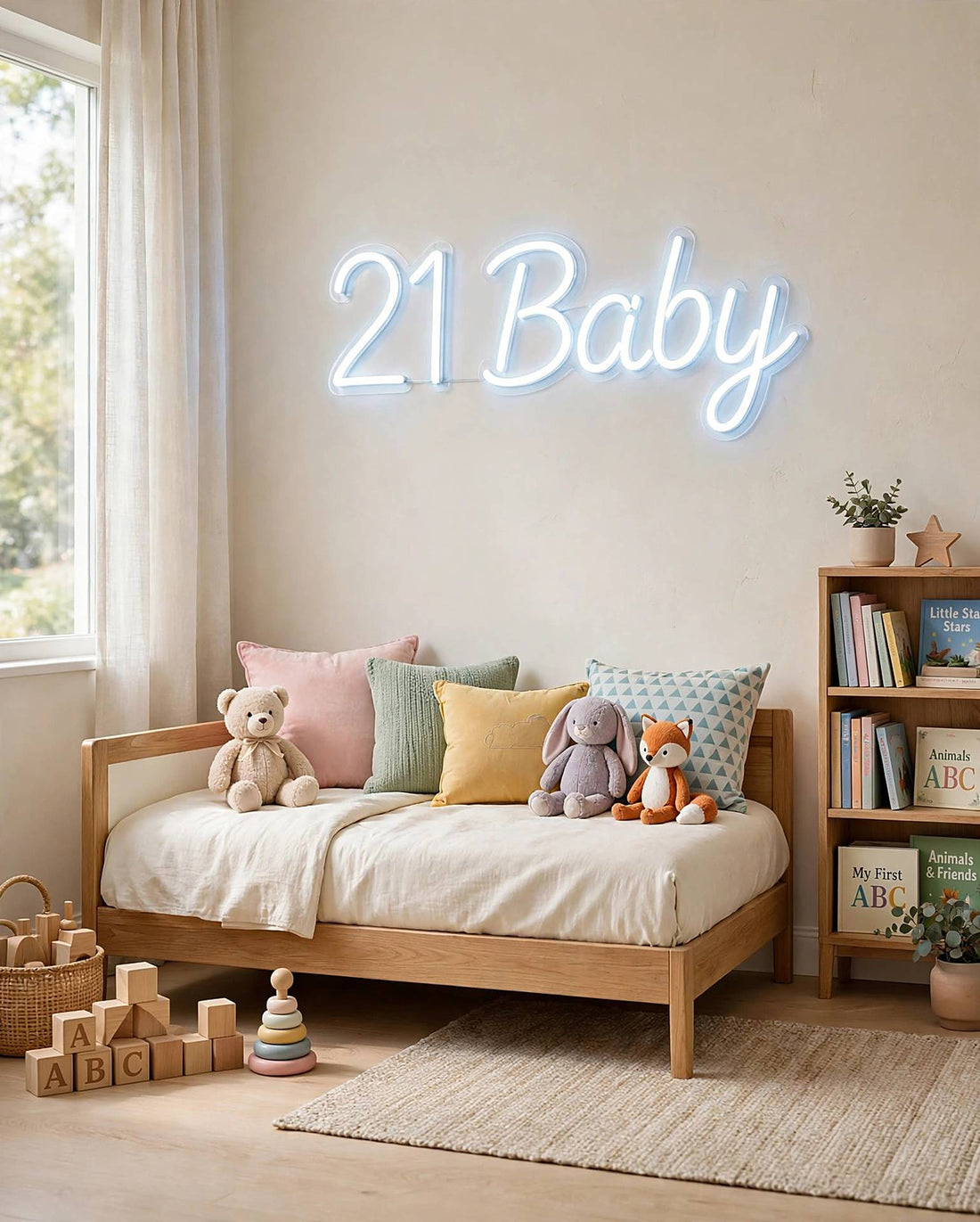 21 Baby · LED Neon — Weiß