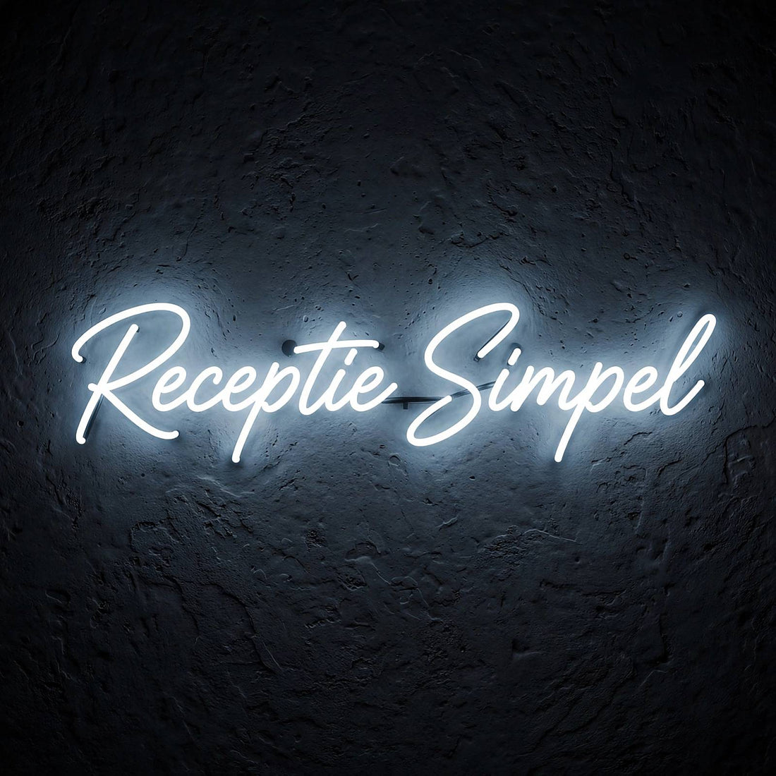 Receptie Simpel · LED Neon — Weiß