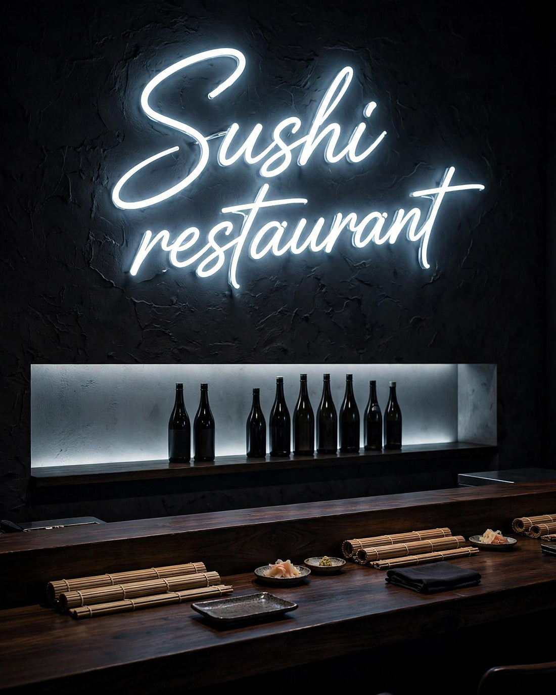 Sushi restaurant · LED Neon — Weiß