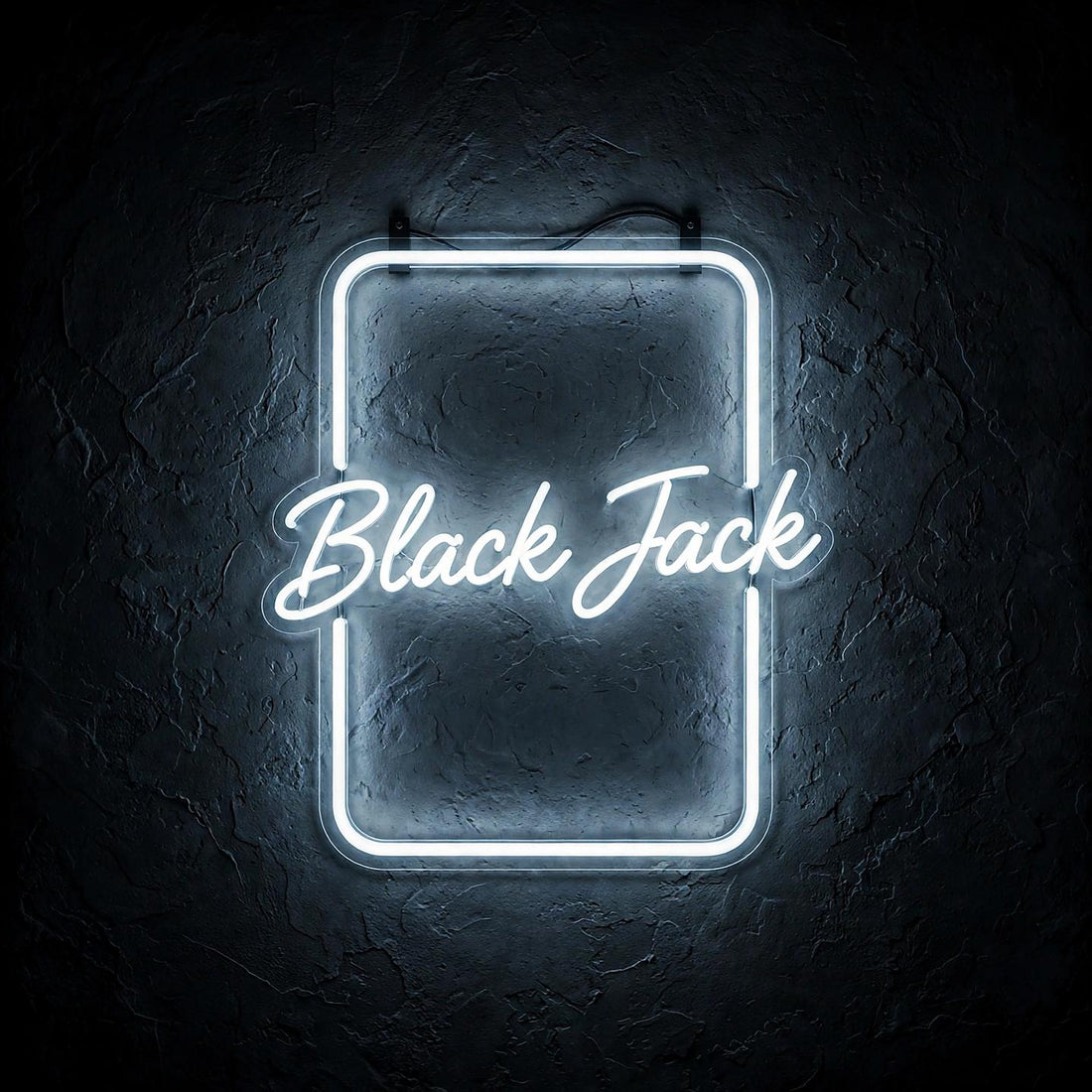 Black Jack · LED Neon — Weiß
