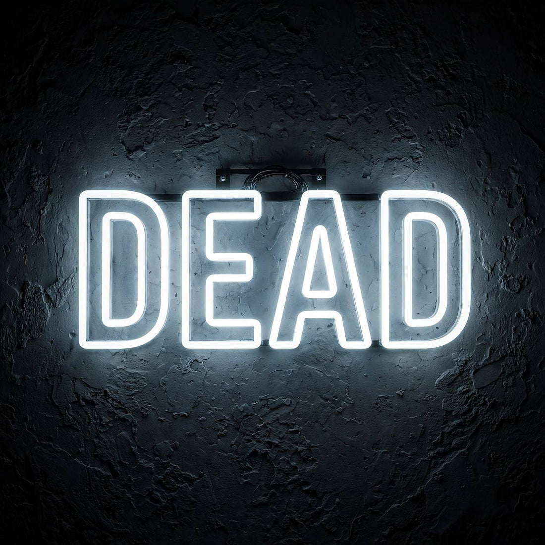 Dead · LED Neon — Weiß
