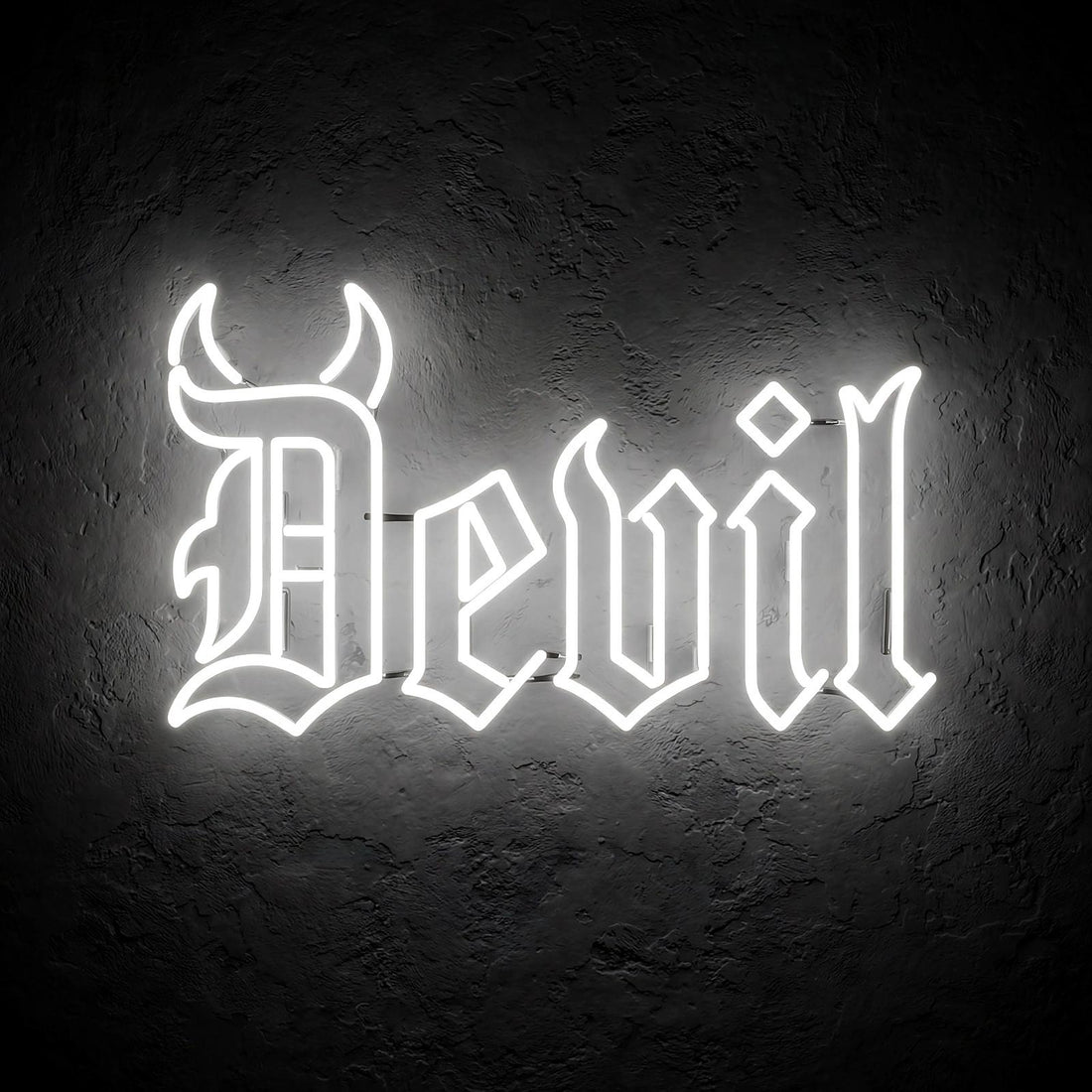 Devil · LED Neon — Weiß