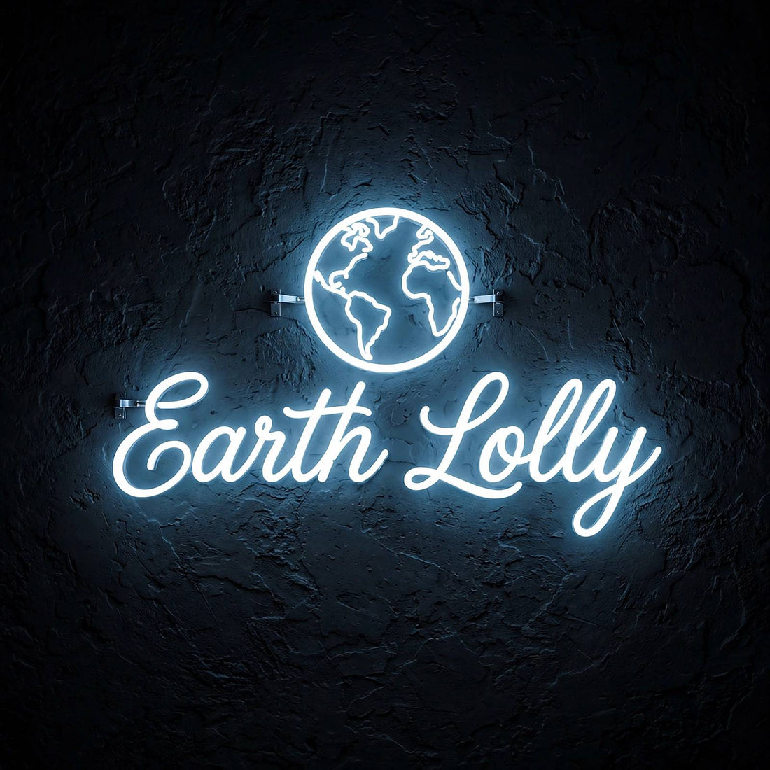 Earth Lolly · LED Neon — Weiß