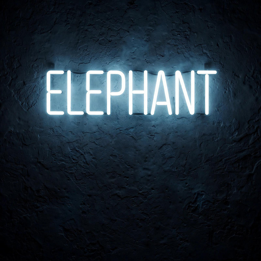 Elephant · LED Neon — Weiß