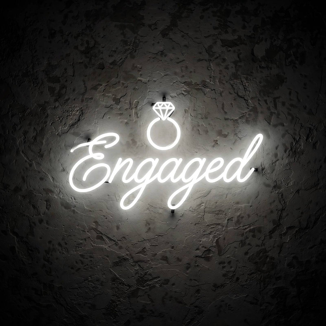 Engaged · LED Neon — Weiß