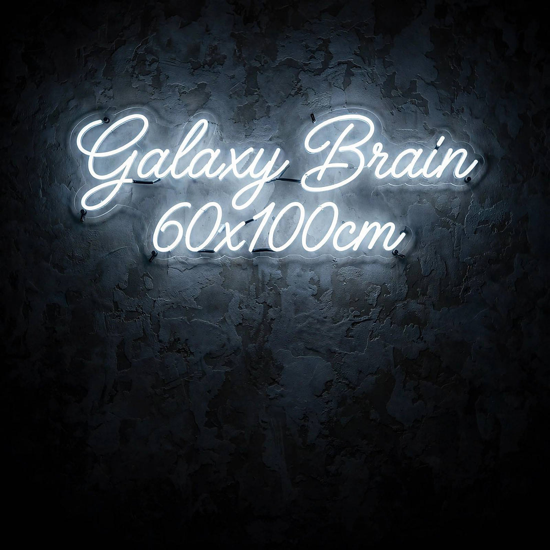 Galaxy Brain 60x100cm · LED Neon — Weiß