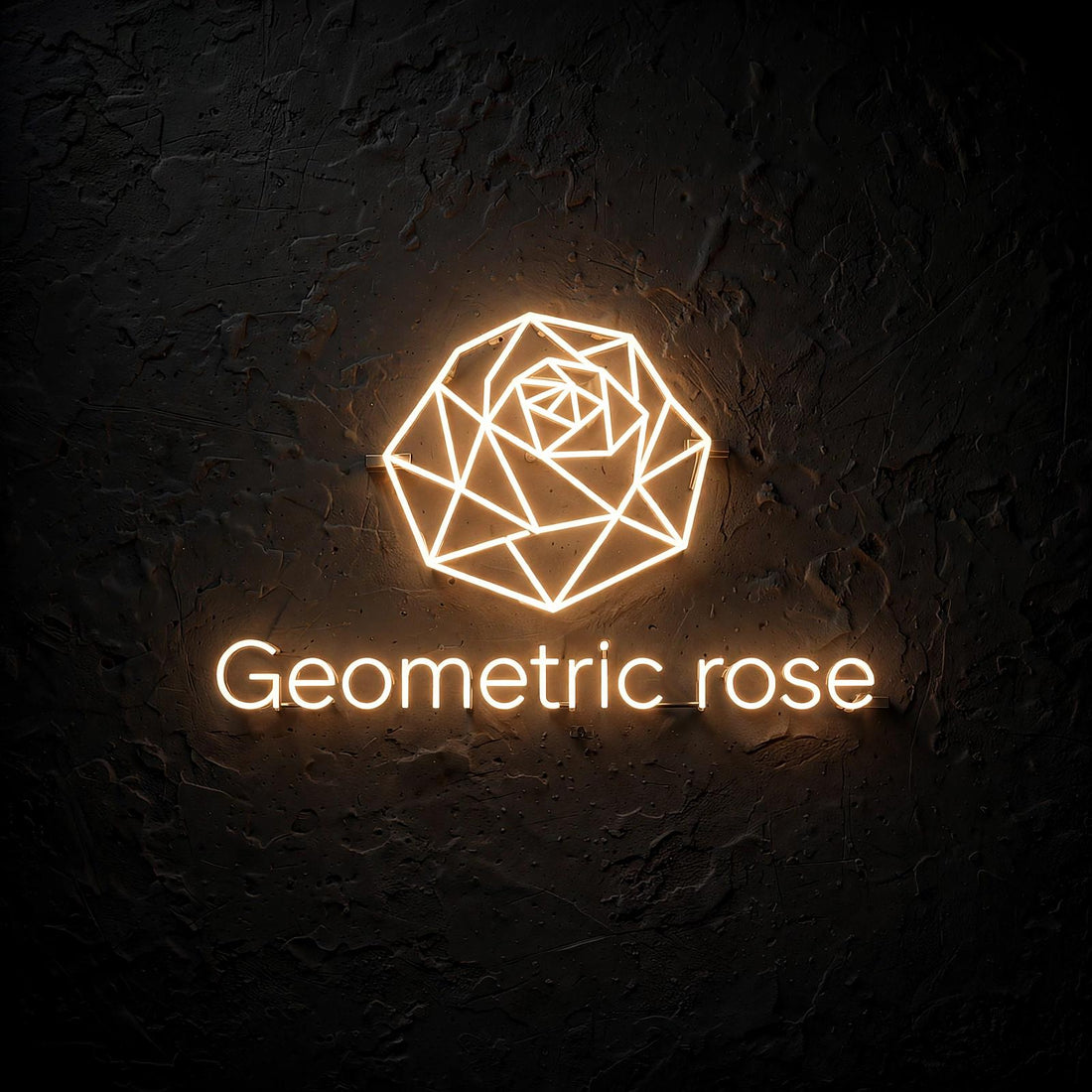 Geometric rose · LED Neon