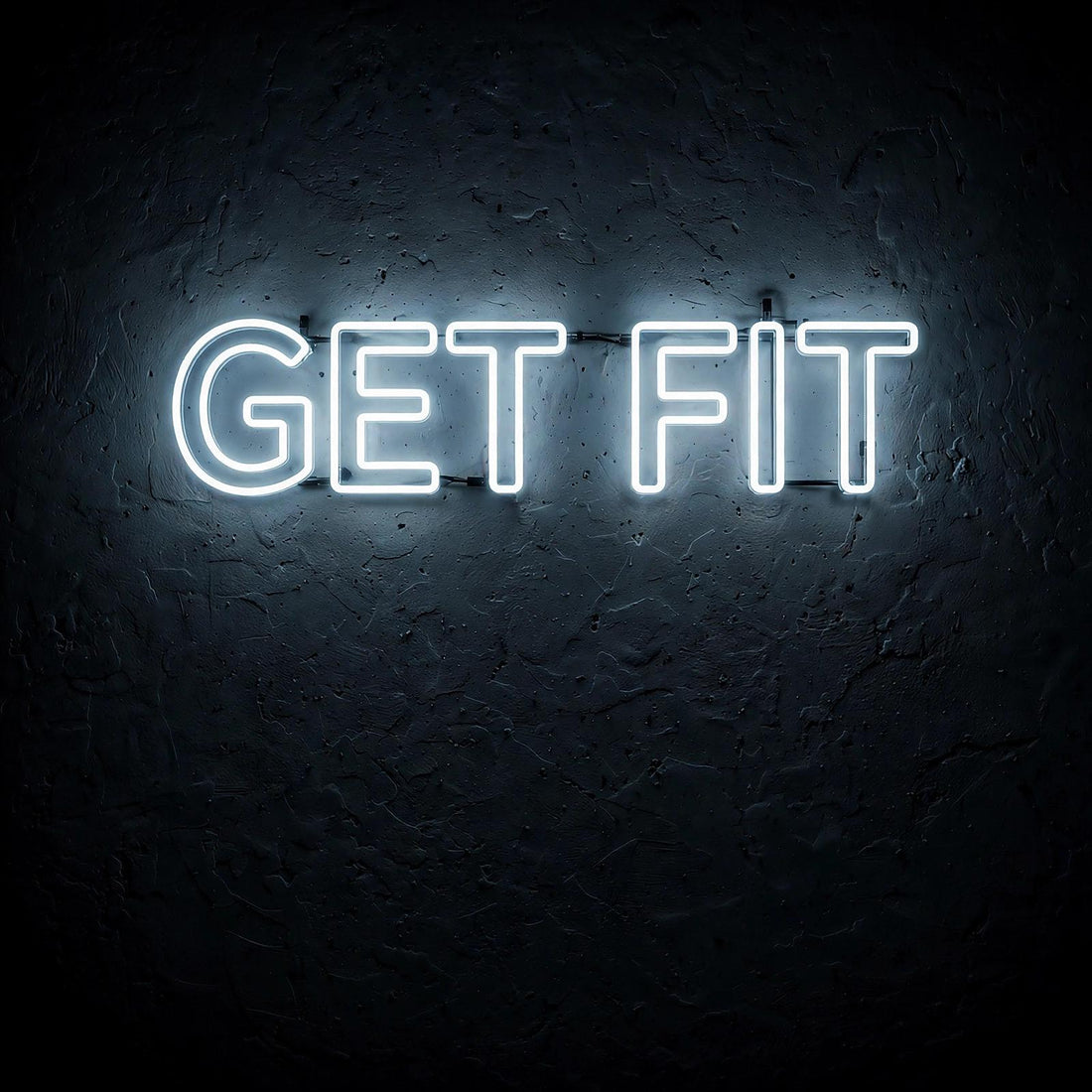 GET FIT · LED Neon — Weiß