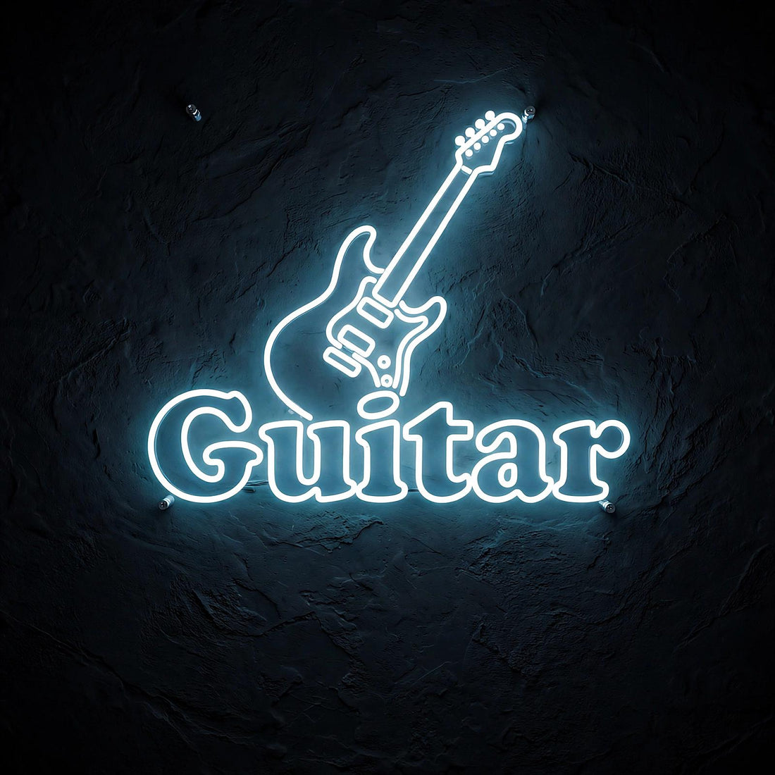 Guitar · LED Neon — Weiß