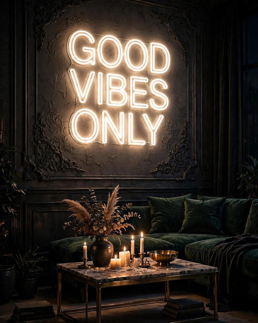 Good Vibes Only · LED Neon