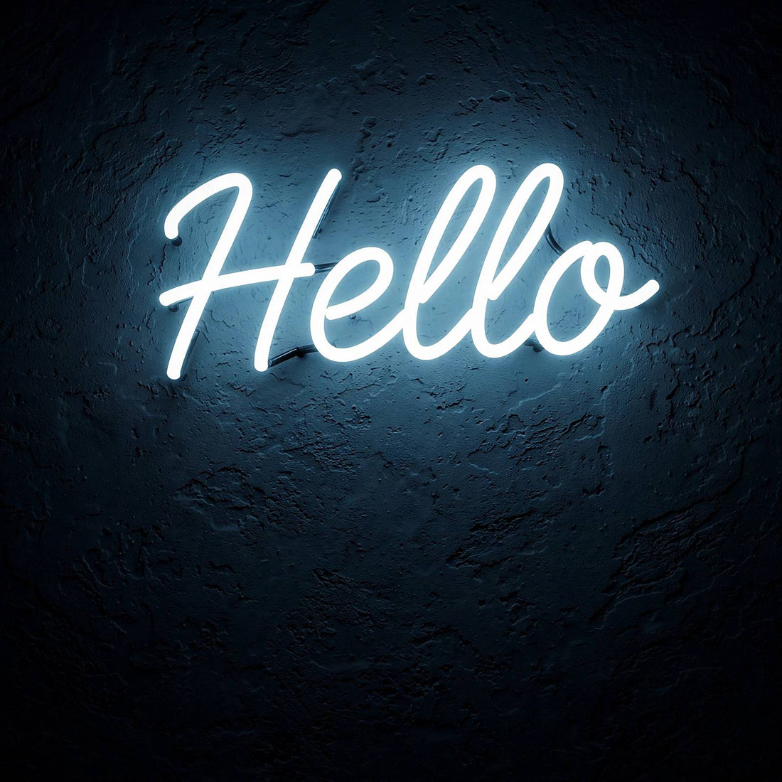 Hello · LED Neon — Weiß