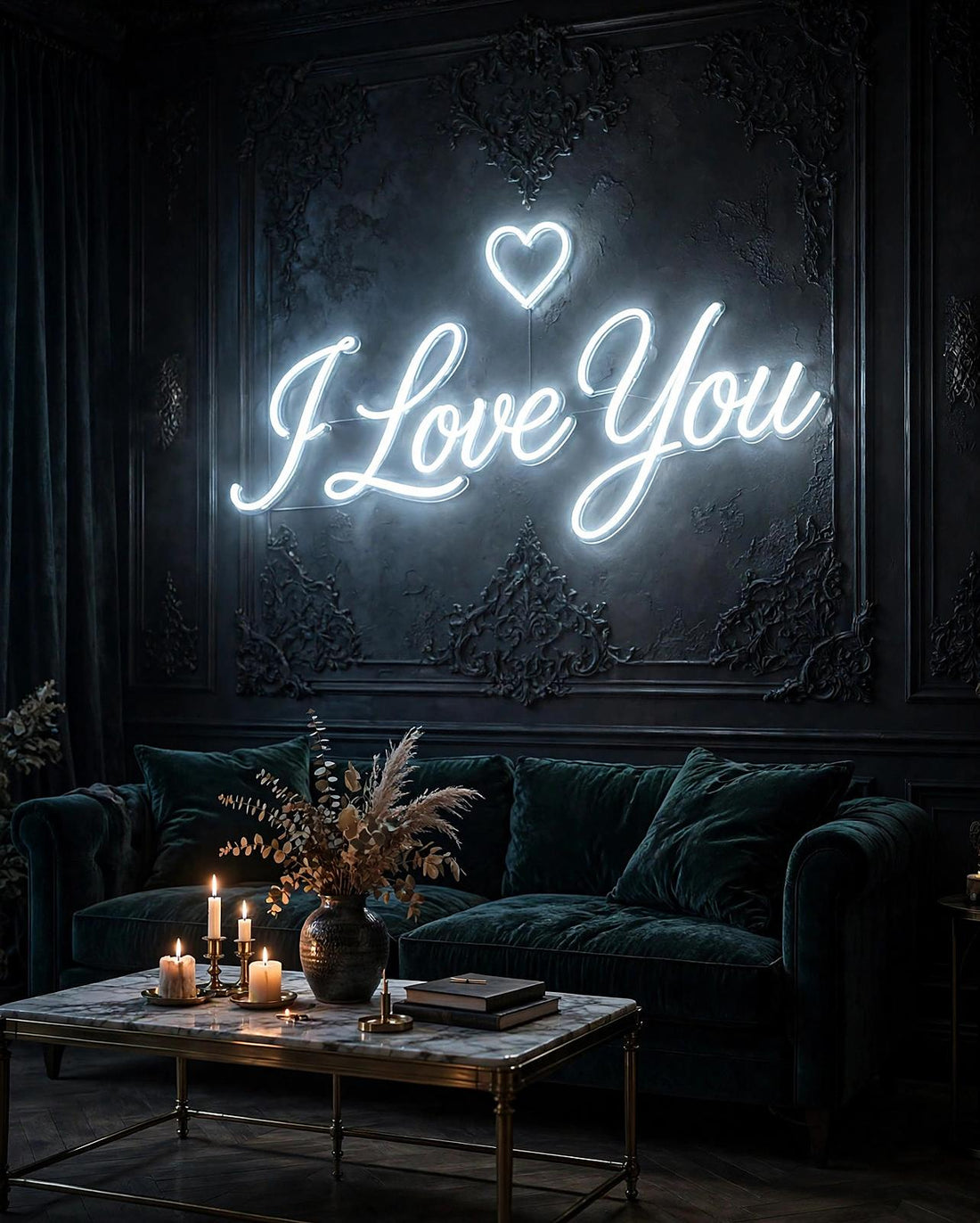 I Love You · LED Neon — Weiß