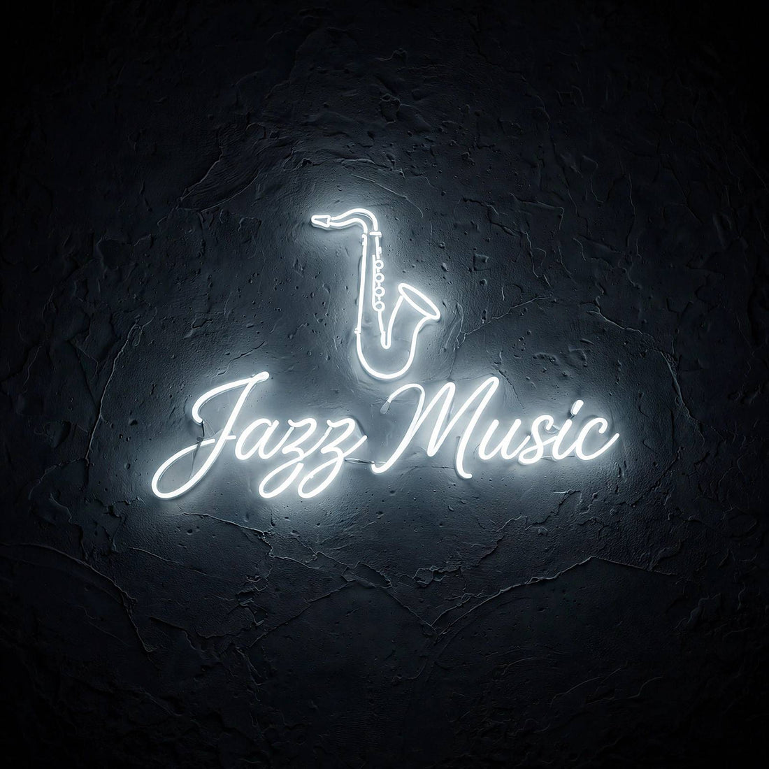 Jazz Music · LED Neon — Weiß