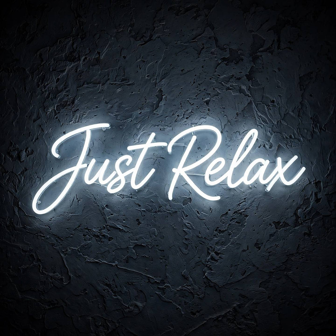 Just Relax · LED Neon — Weiß