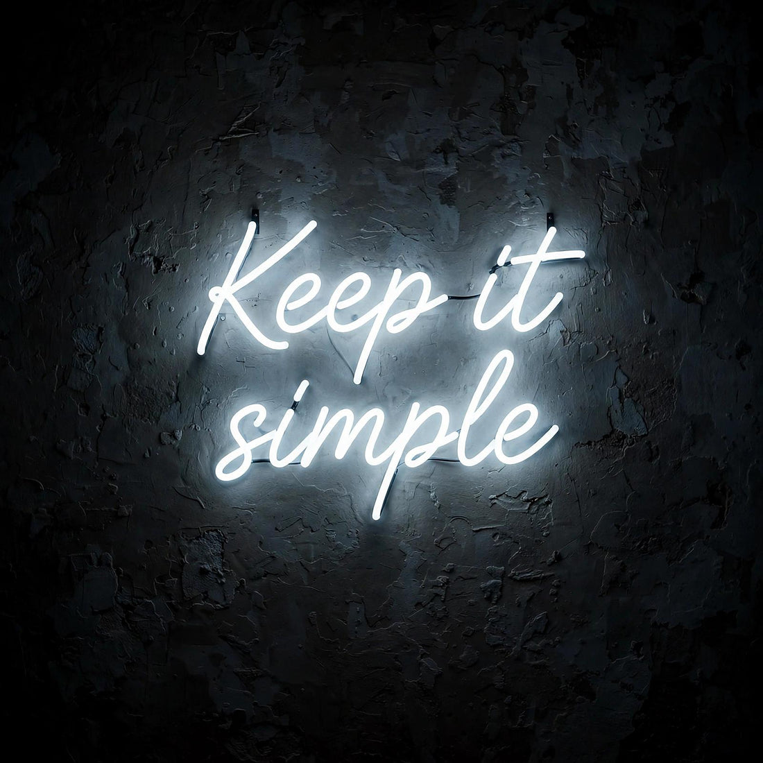 Keep it simple · LED Neon — Weiß