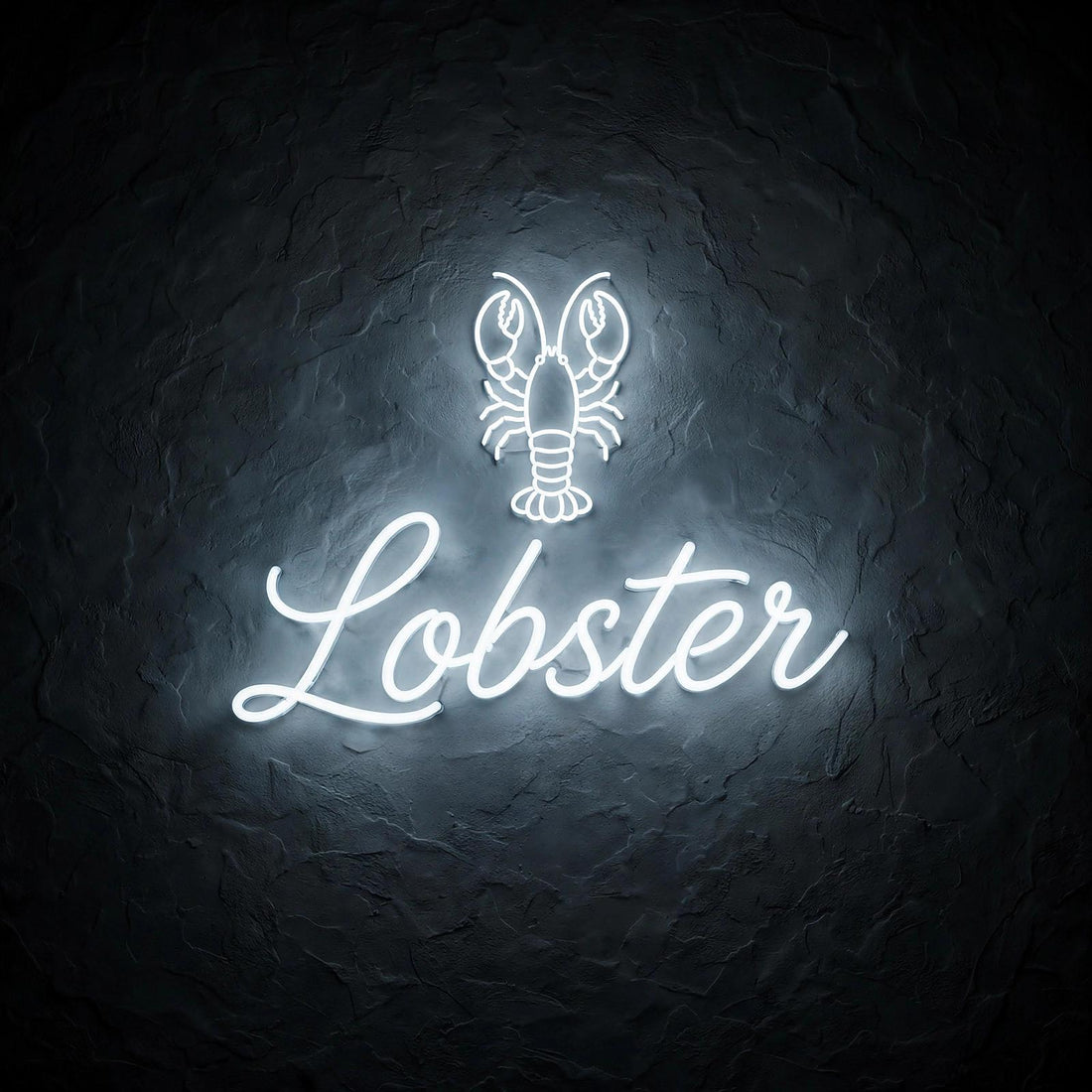 Lobster · LED Neon — Weiß
