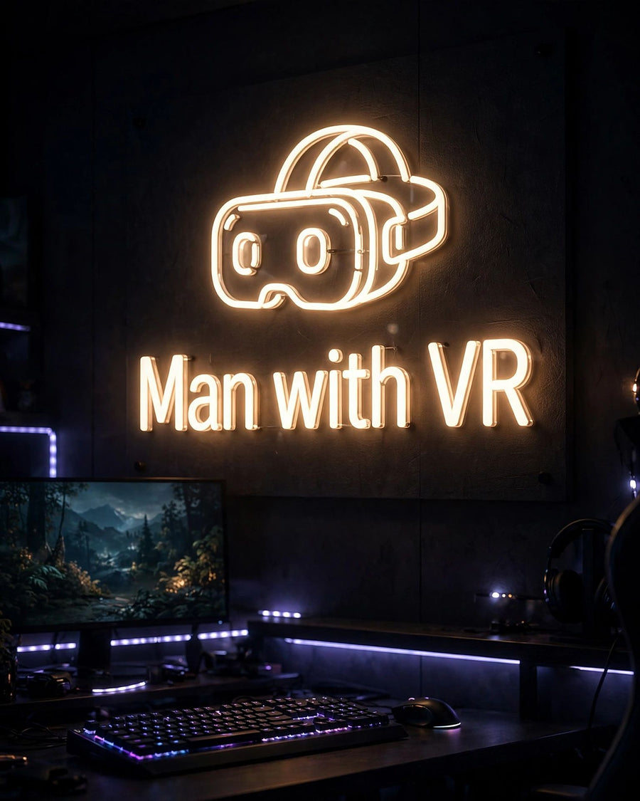 Man with VR · LED Neon