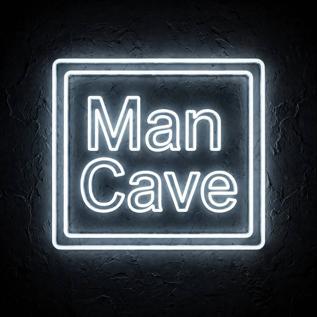 Man Cave · LED Neon — Weiß