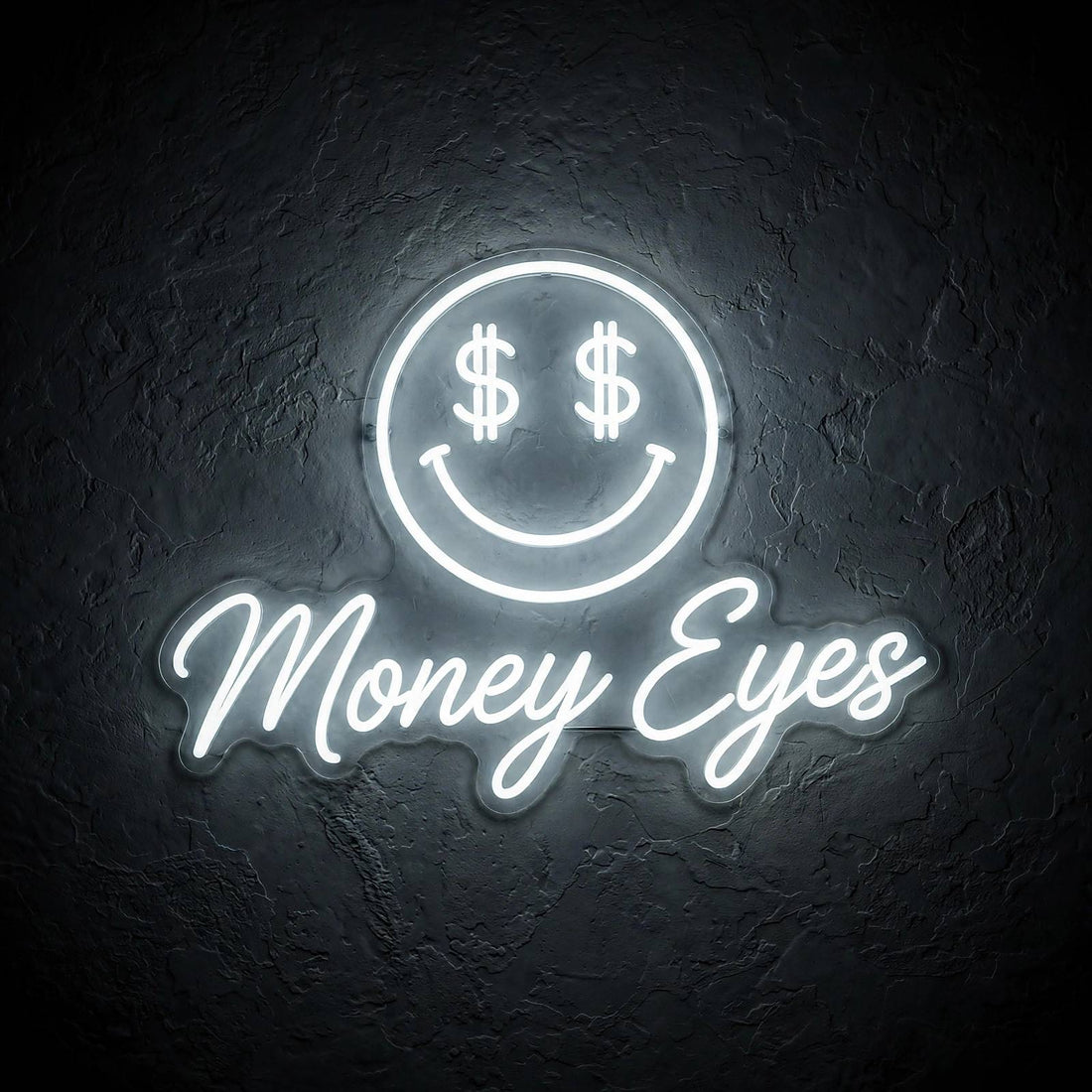 Money Eyes · LED Neon — Weiß
