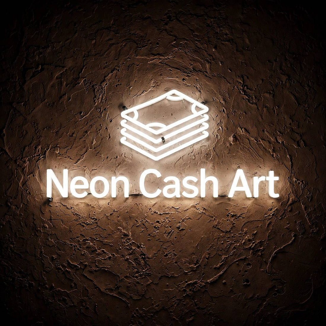 Neon Cash Art · LED Neon — Weiß