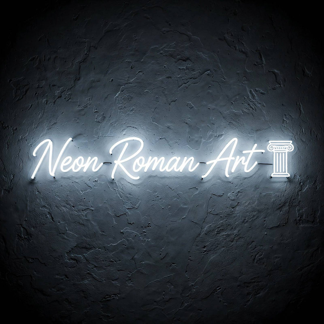 Neon Roman Art · LED Neon — Weiß