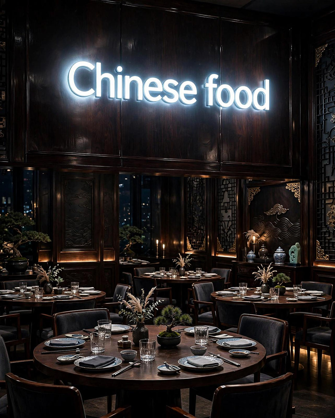 Chinese food · LED Neon — Weiß