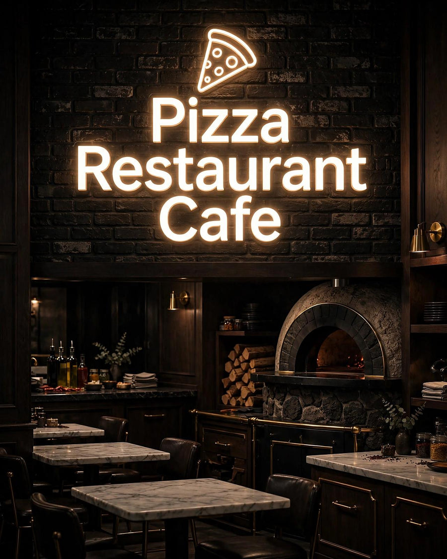 Pizza Restaurant Cafe · LED Neon