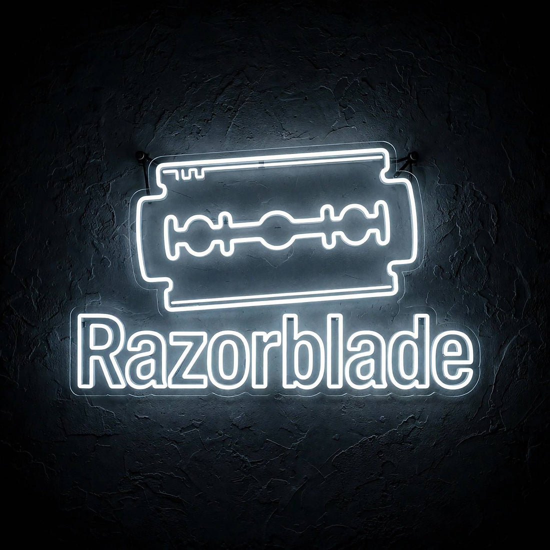 Razorblade · LED Neon — Weiß