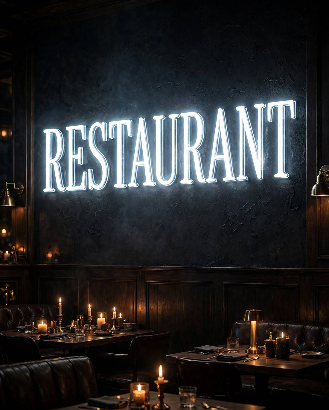 Restaurant · LED Neon — Weiß