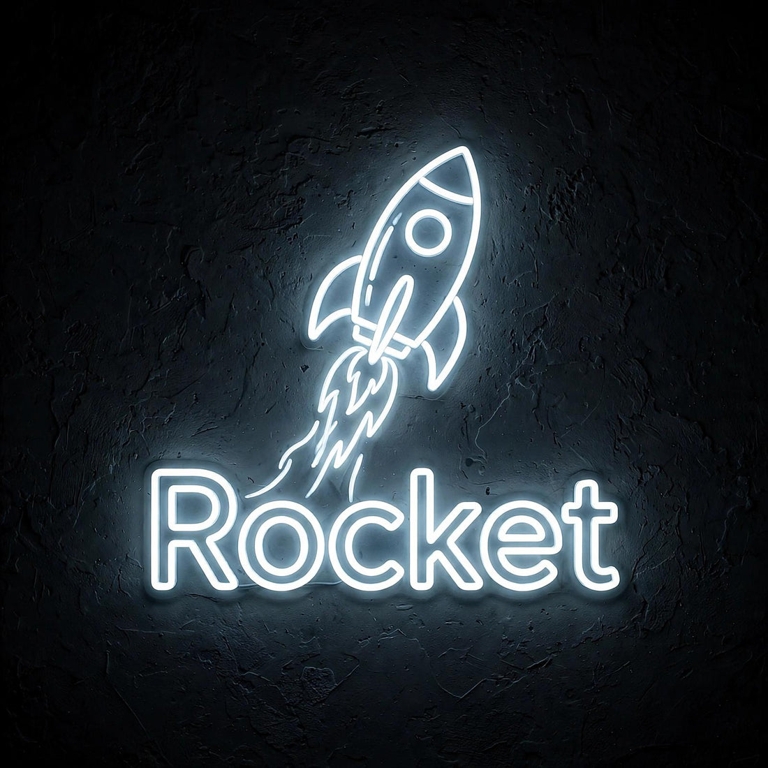 Rocket · LED Neon — Weiß