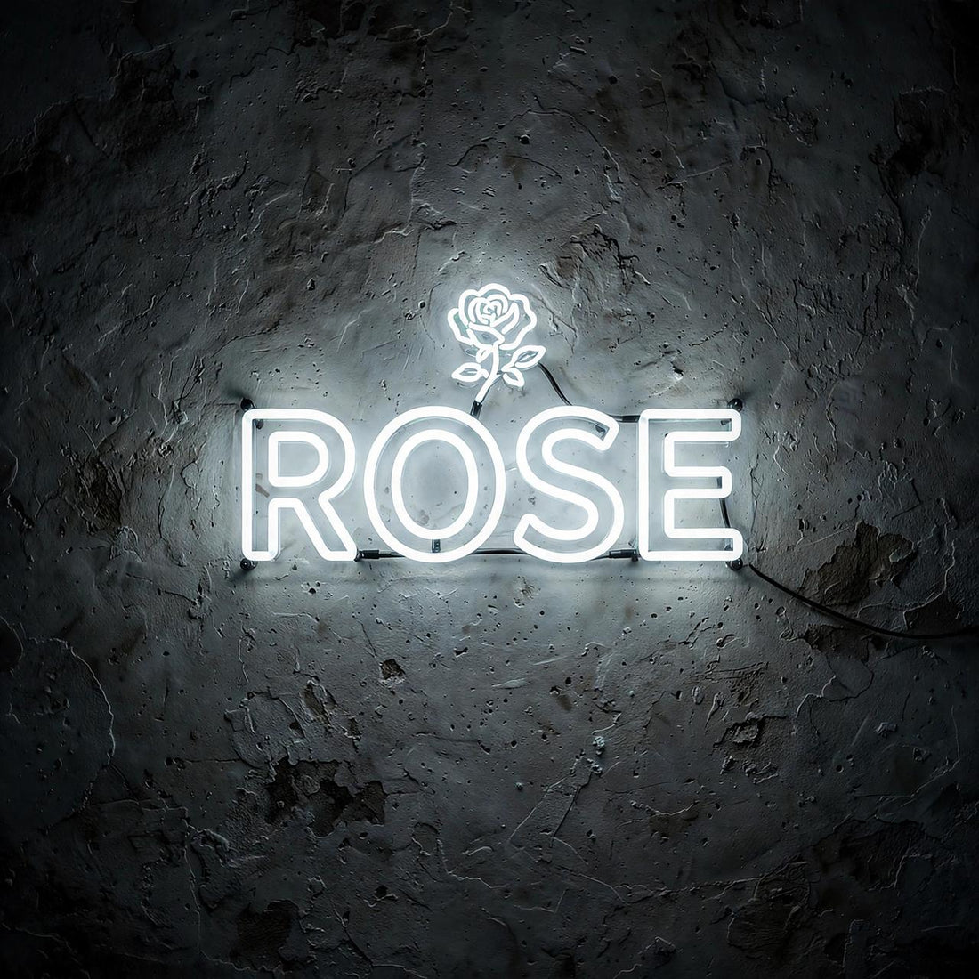 Rose · LED Neon — Weiß