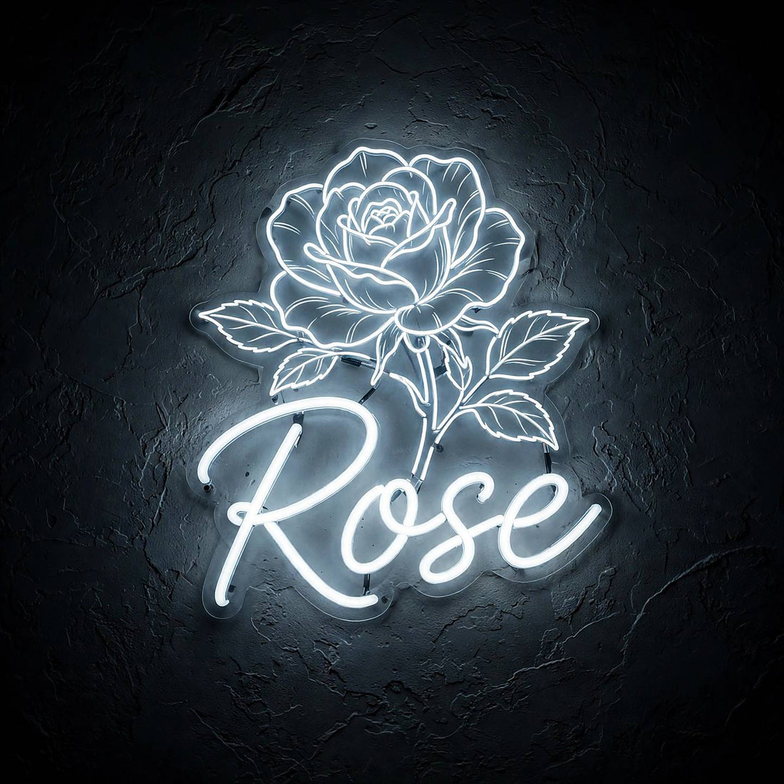Rose · LED Neon — Weiß