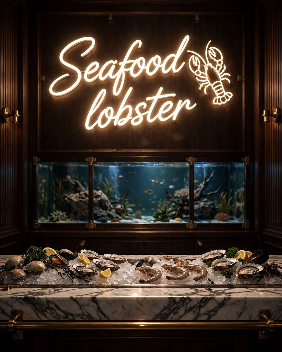 Seafood lobster · LED Neon
