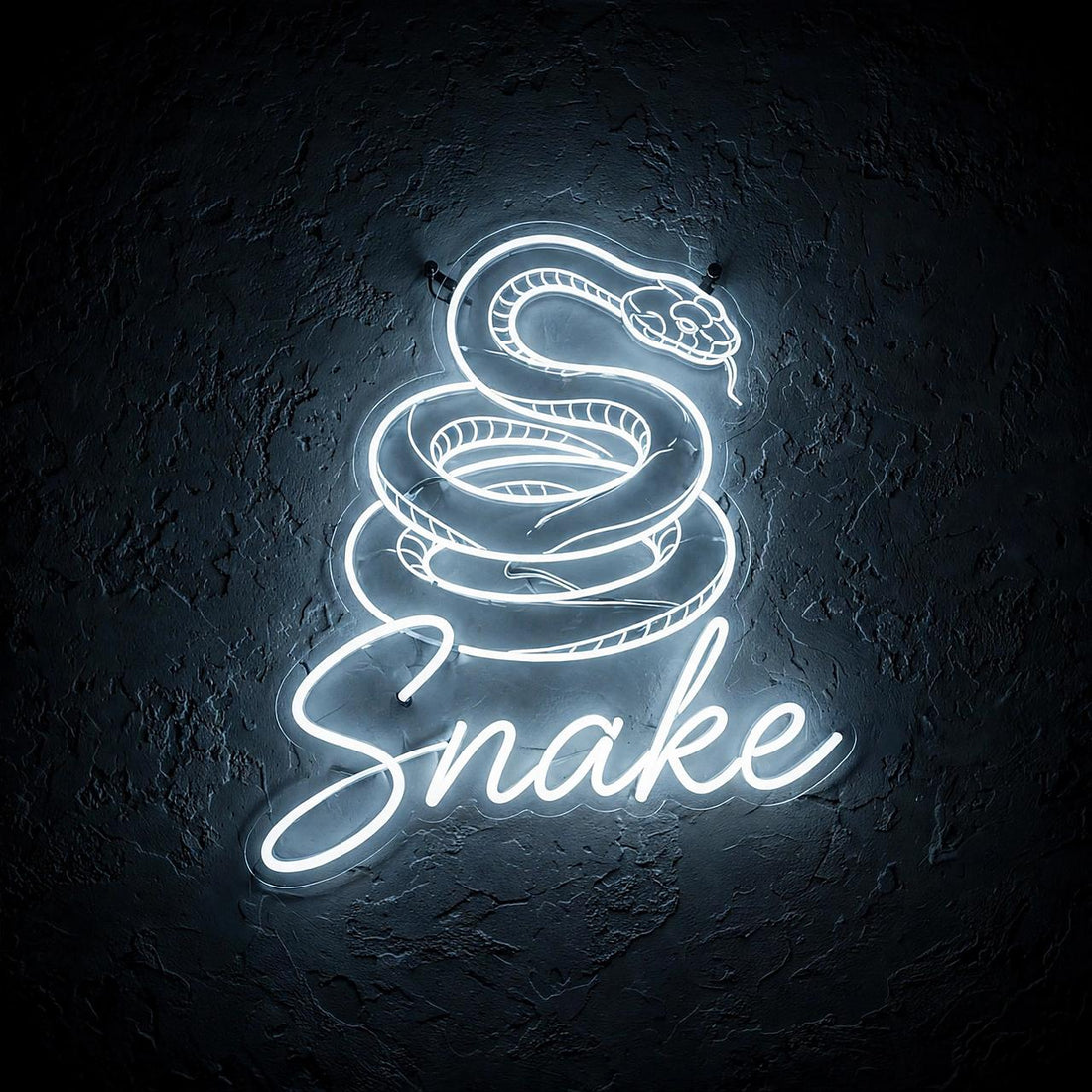 Snake · LED Neon — Weiß