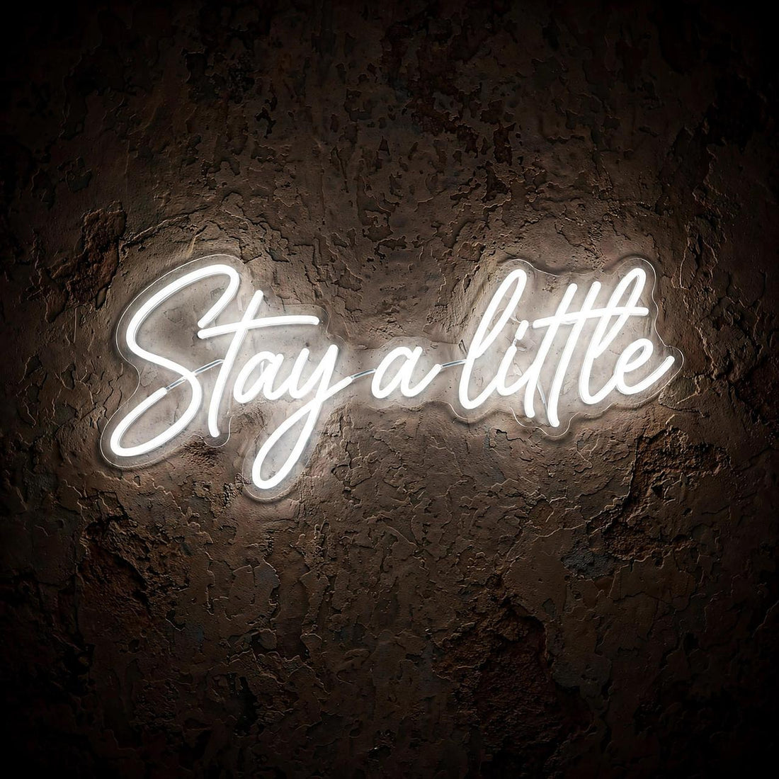 Stay a little · LED Neon — Weiß