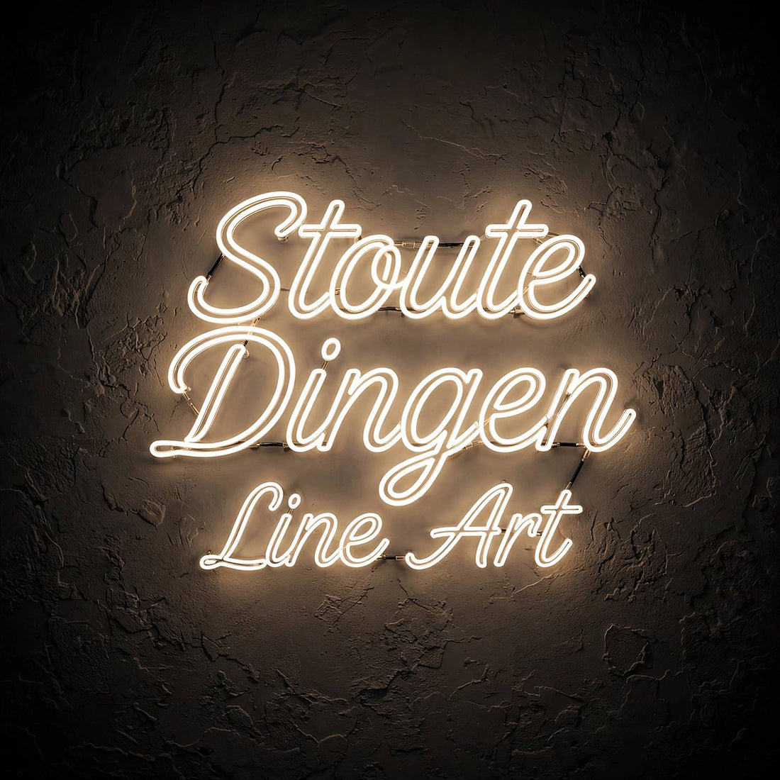 Stoute Dingen Line Art · LED Neon