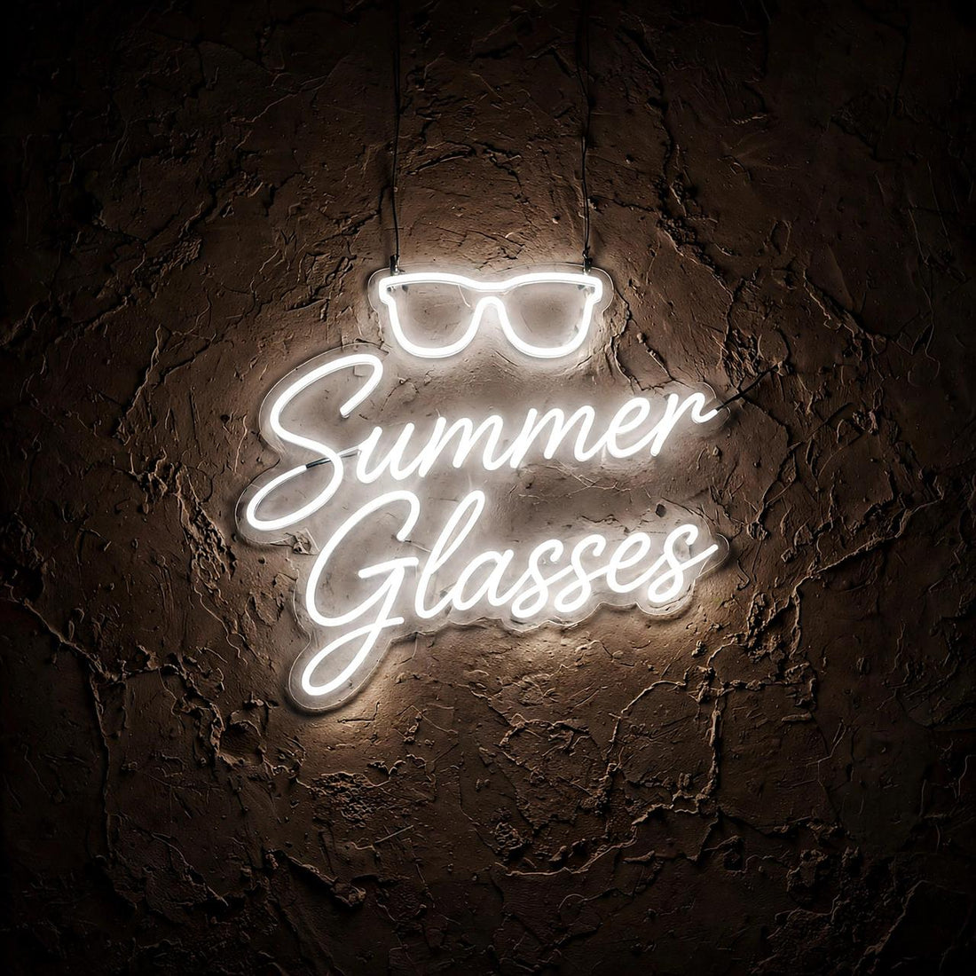 Summer Glasses · LED Neon — Weiß