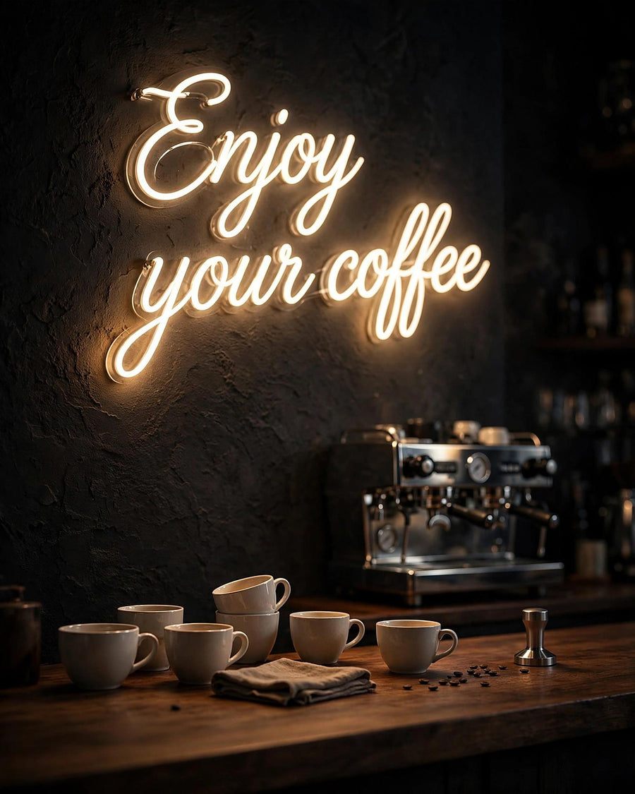 Enjoy your coffee · LED Neon