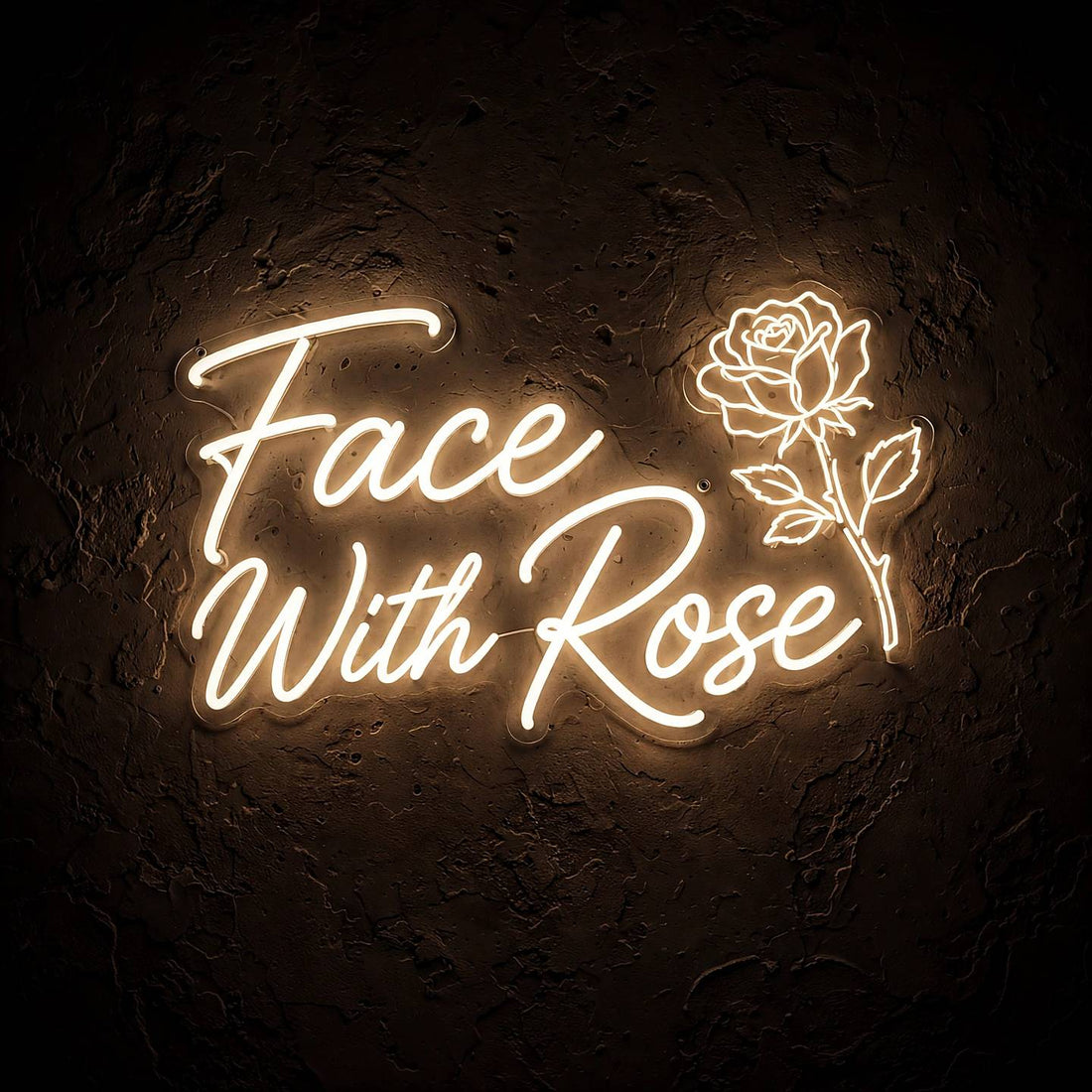 Face With Rose · LED Neon