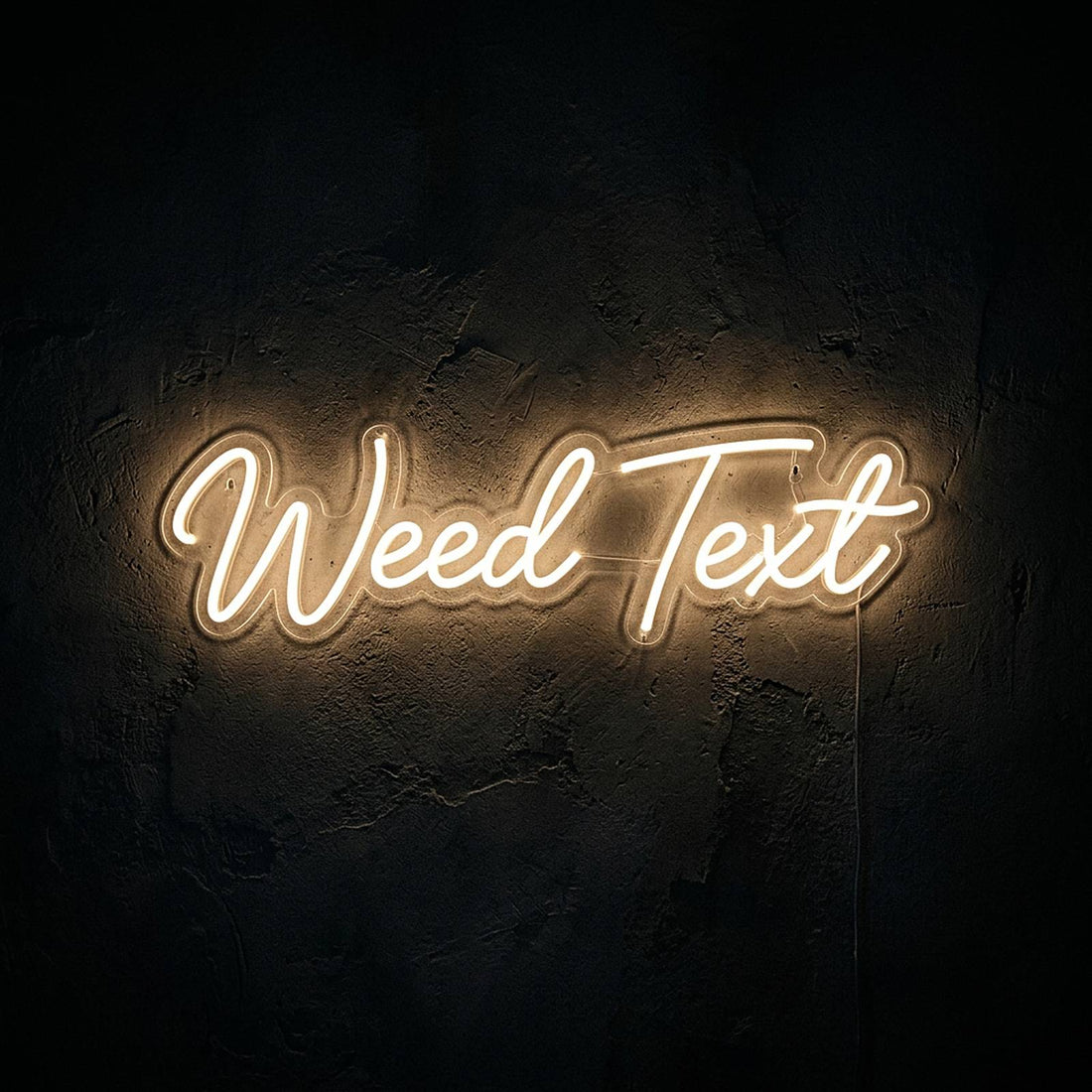 Weed Text · LED Neon