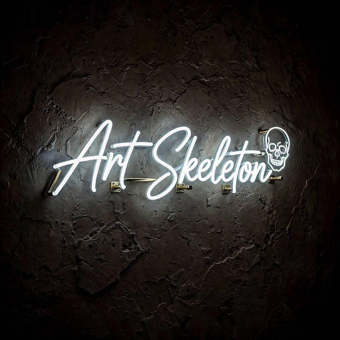 Art Skeleton · LED Neon — Weiß