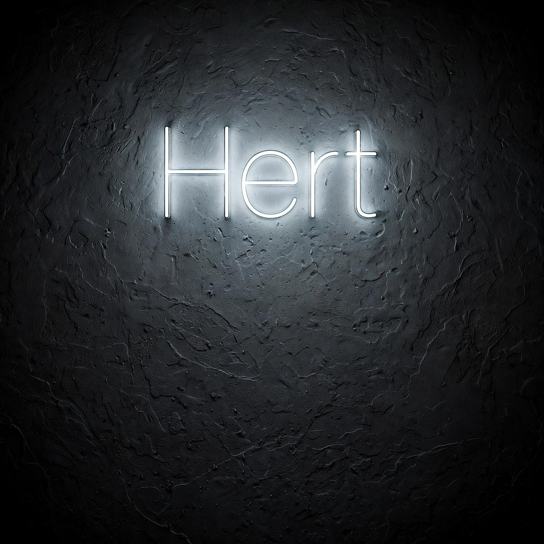 Hert · LED Neon — Weiß