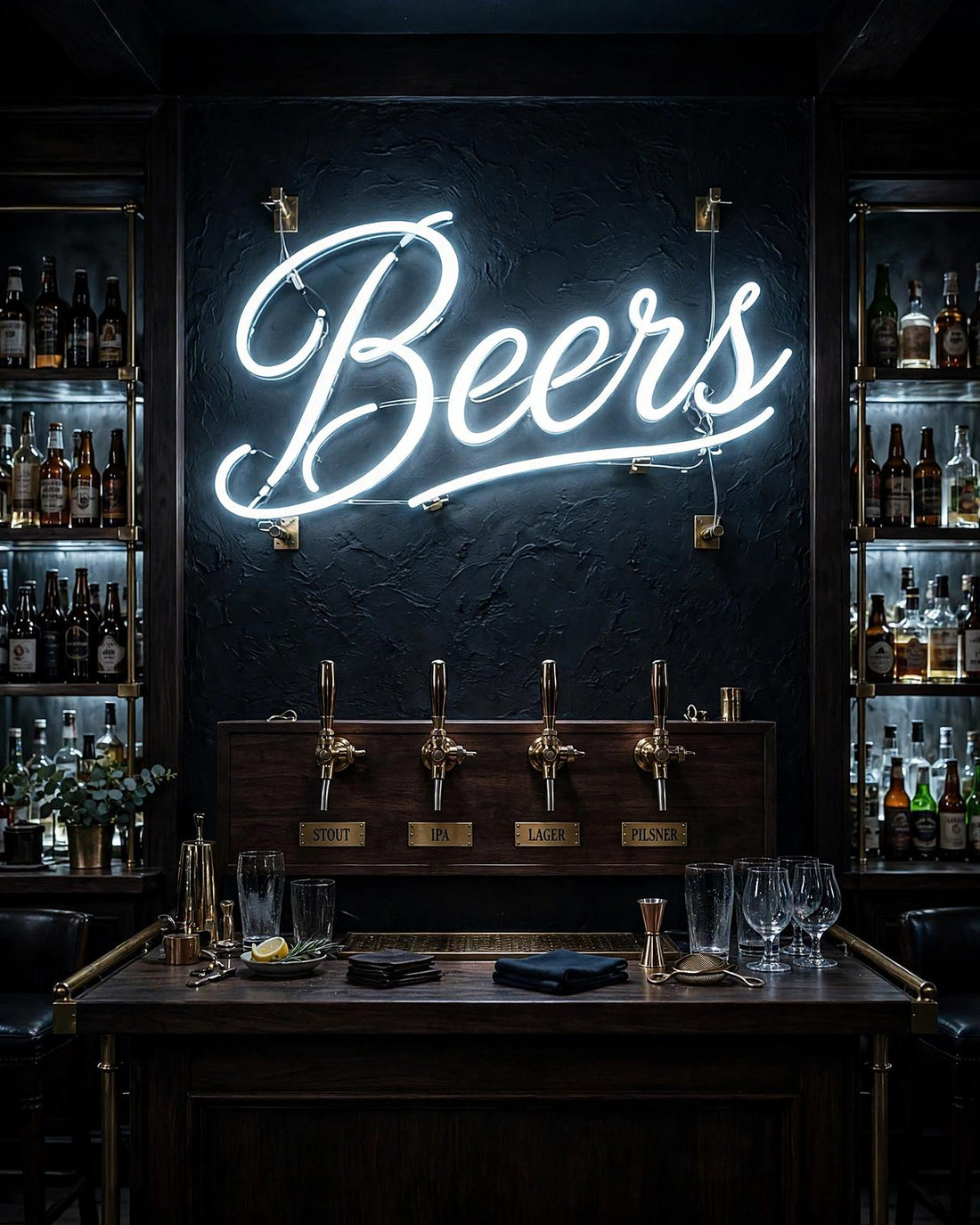 Beers · LED Neon — Weiß