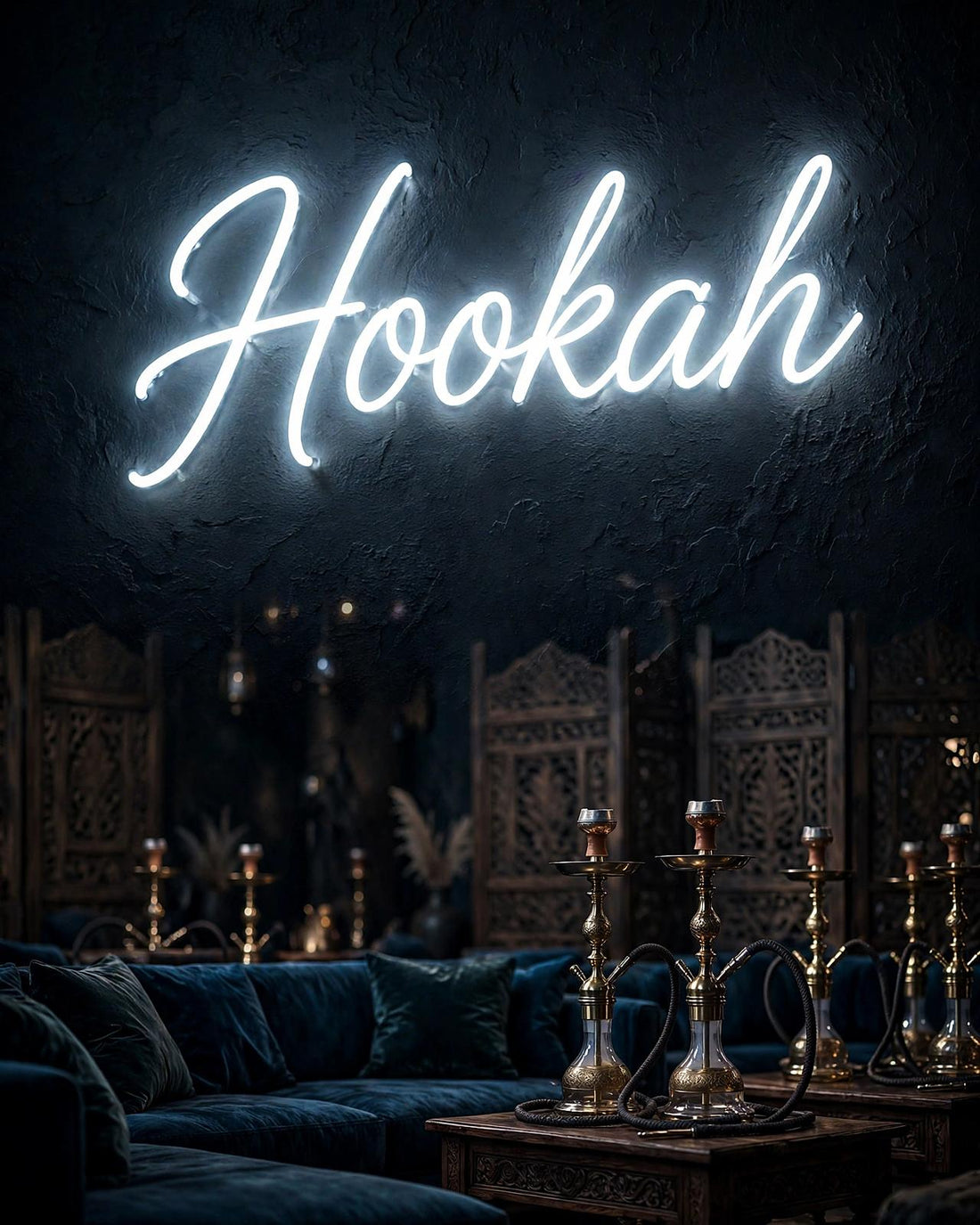 Hookah · LED Neon — Weiß