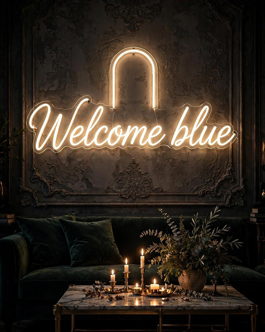 Welcome blue · LED Neon