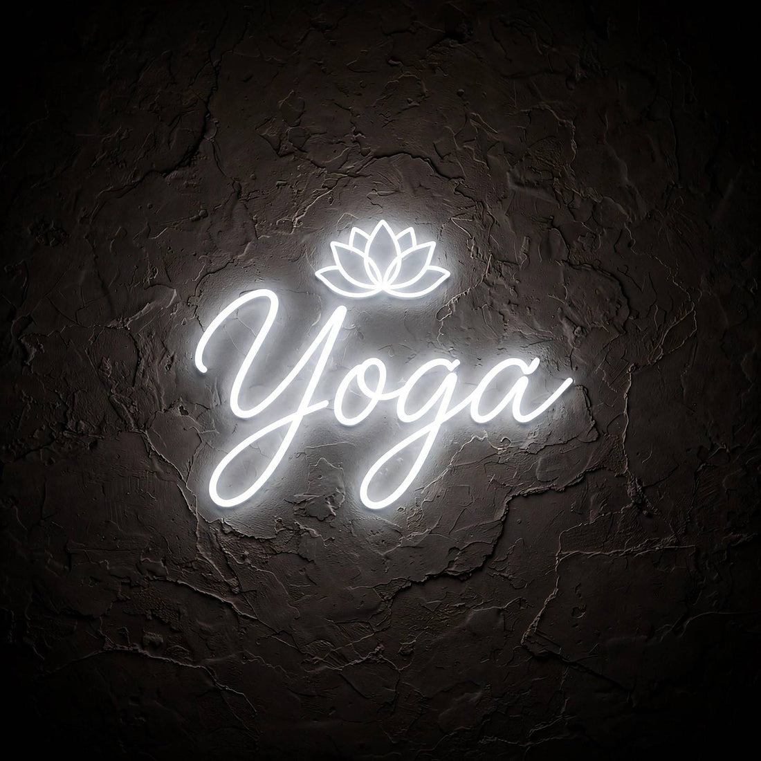 Yoga · LED Neon — Weiß