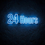 24 Hours · LED Neon — Blau